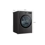 SECADORA LG A GAS DE 23KG COLOR NEGRO THINQ D74BFXS6